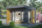Aiamaja Tokio2, 11.6m2, sein 19mm, Naturaalne/Kivihall